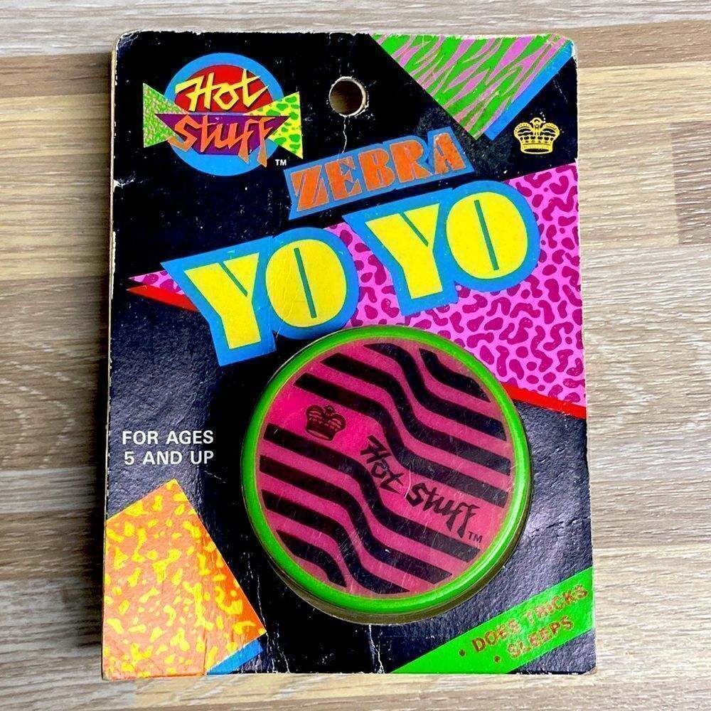 Yo Yo Hot Stuff Totally Colorful Yo Yo - Imperial Toy Corporation vintage